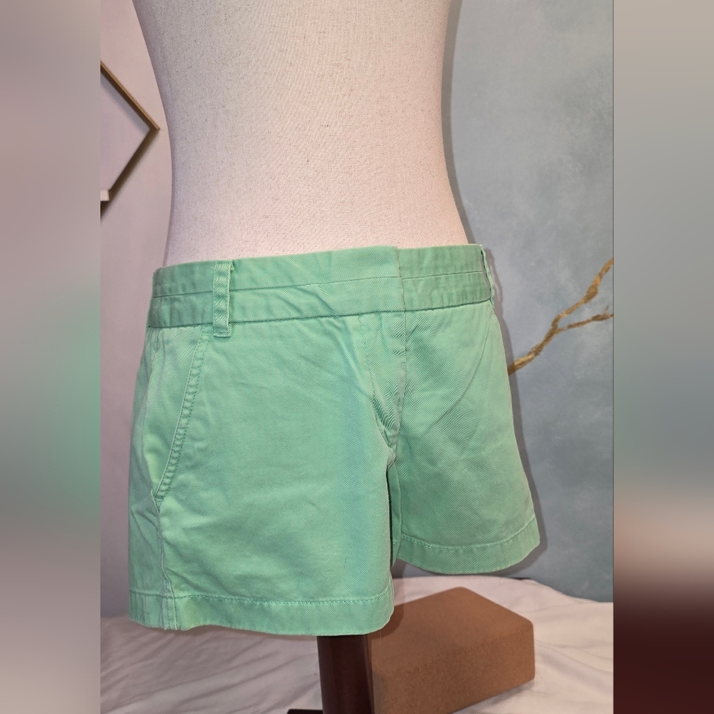 J. Crew Mint Green Twill Cotton Chino Shorts 4